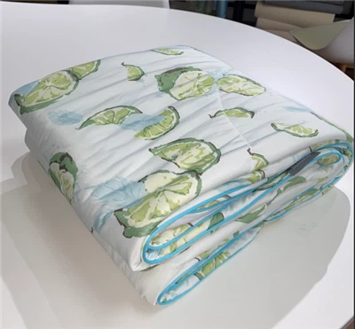 Domiamia Lime Print sovutish yozgi yorgan
