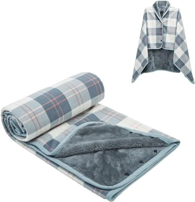 Plaid Fleece Kiyiladigan adyol